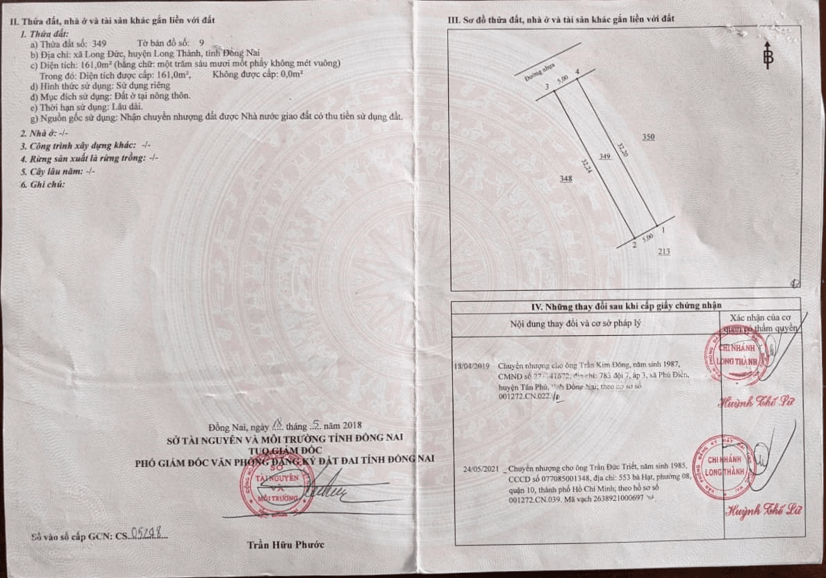 BÁN GẤP ĐẤT THỔ CƯ 100% LONG ĐỨC - LONG THÀNH - ĐỒNG NAI